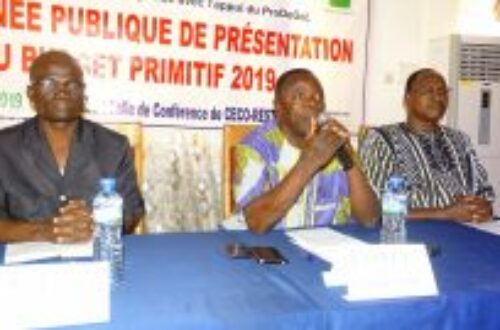 Article : La Commune de Sotouboua a présenté son budget primitif 2019 à sa population